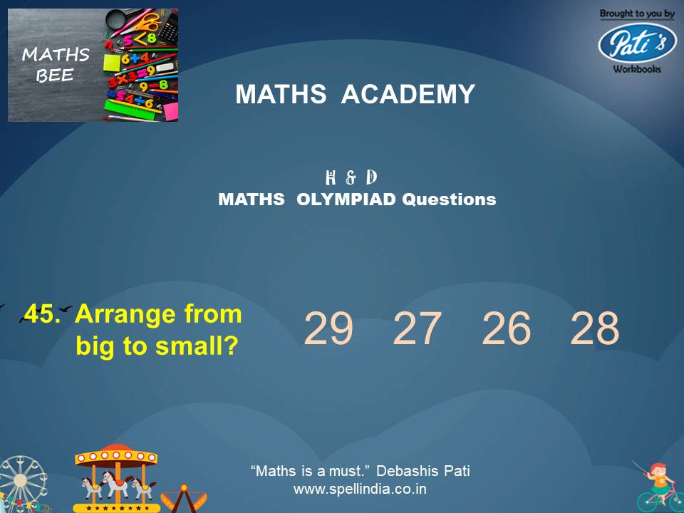 Maths Olympiad exams ... Practice Sample Questions